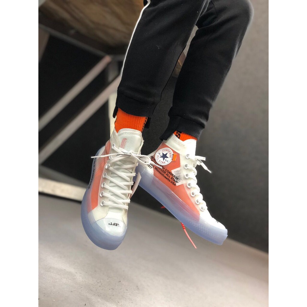 off white clear converse
