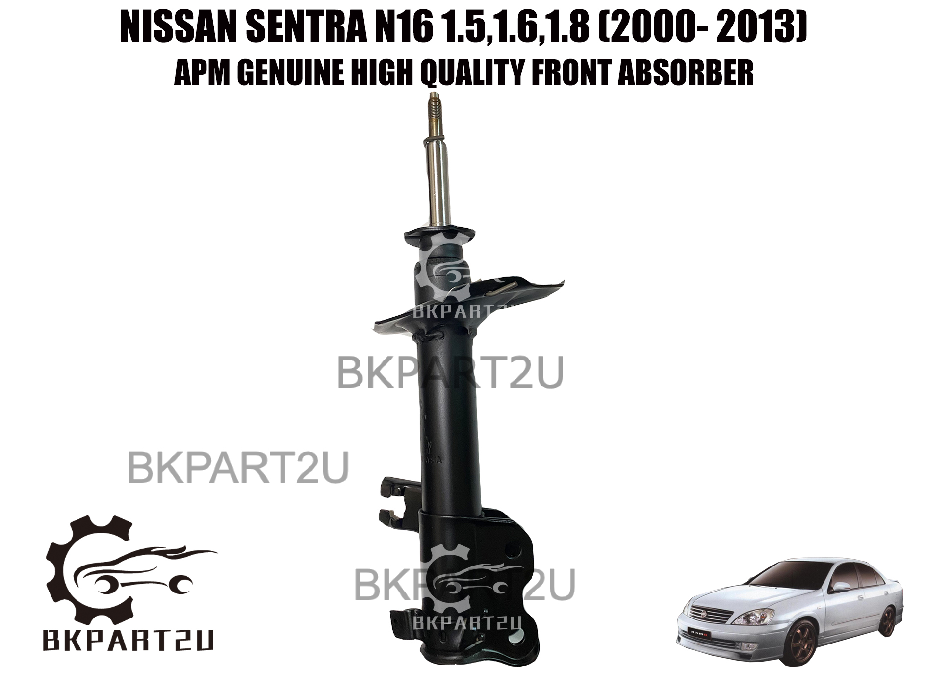 Nissan Sentra N16 1 5 1 6 1 8 2000 2013 Front Absorber Depan Absorber Made By Apm Price Per Set Shopee Malaysia