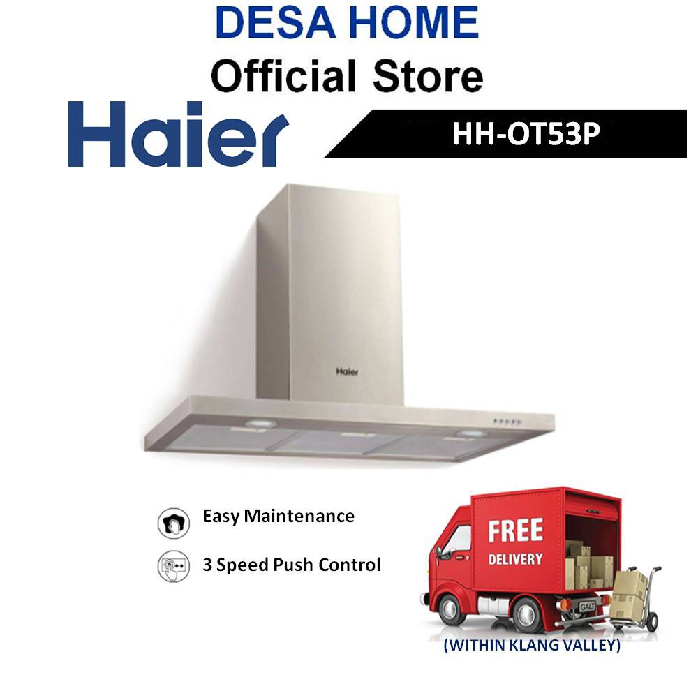 [FREE DELIVERY WITHIN KL] HAIER HH-OT53P VENTILATIONS HOODS HHOT53P