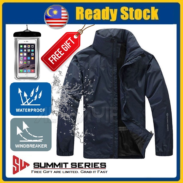 [Ready Stock]Waterproof Jacket (S-5XL) Motorcycle Jacket TNF Summit Series Unisex Windbreaker Sweater Jaket Motor lelaki