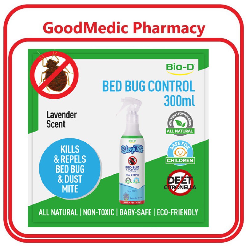 Bio-D SleepTite Bed Bug and Dust Mite Control Spray - Lavender (300 ml ...