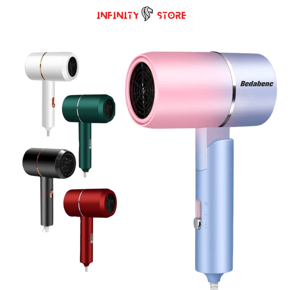 Ionic Professional Hair Dryer BluRay LowNoise FastDry Radiation Free