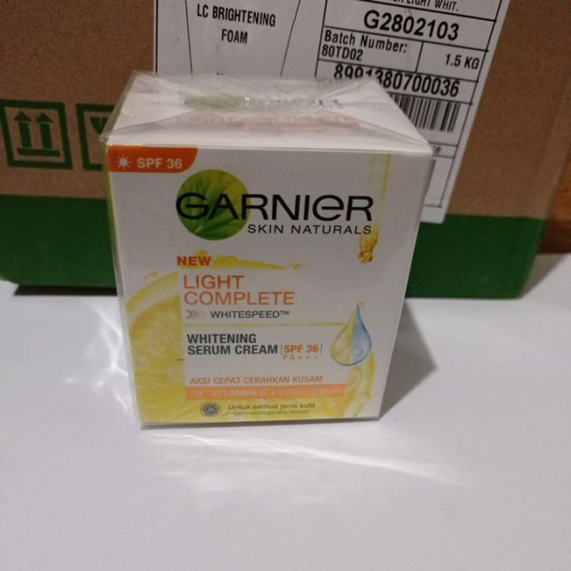 garnier light complete day cream spf 36