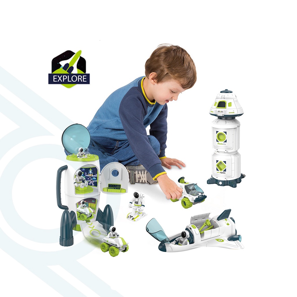 Shuttle Space Station Adventure Science Series Kids Toy / Mainan Shuttle Roket Stesen Angkasa Lepas