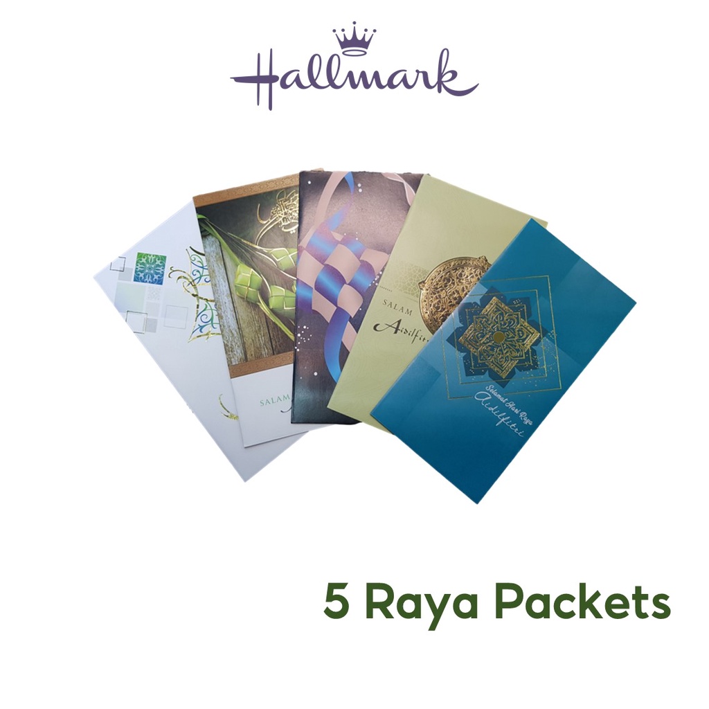 HALLMARK Hari Raya Green Packets ( 5pcs) | Shopee Malaysia