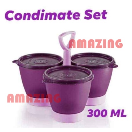 Tupperware Blossom Condimate Set 300ml (3pcs)