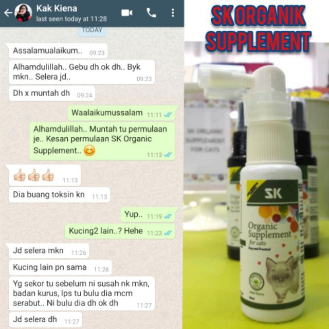 Ready Stock Sk Organic Supplement Supplement Terbaik Untuk Kucing Vitamin Kucing Shopee Malaysia