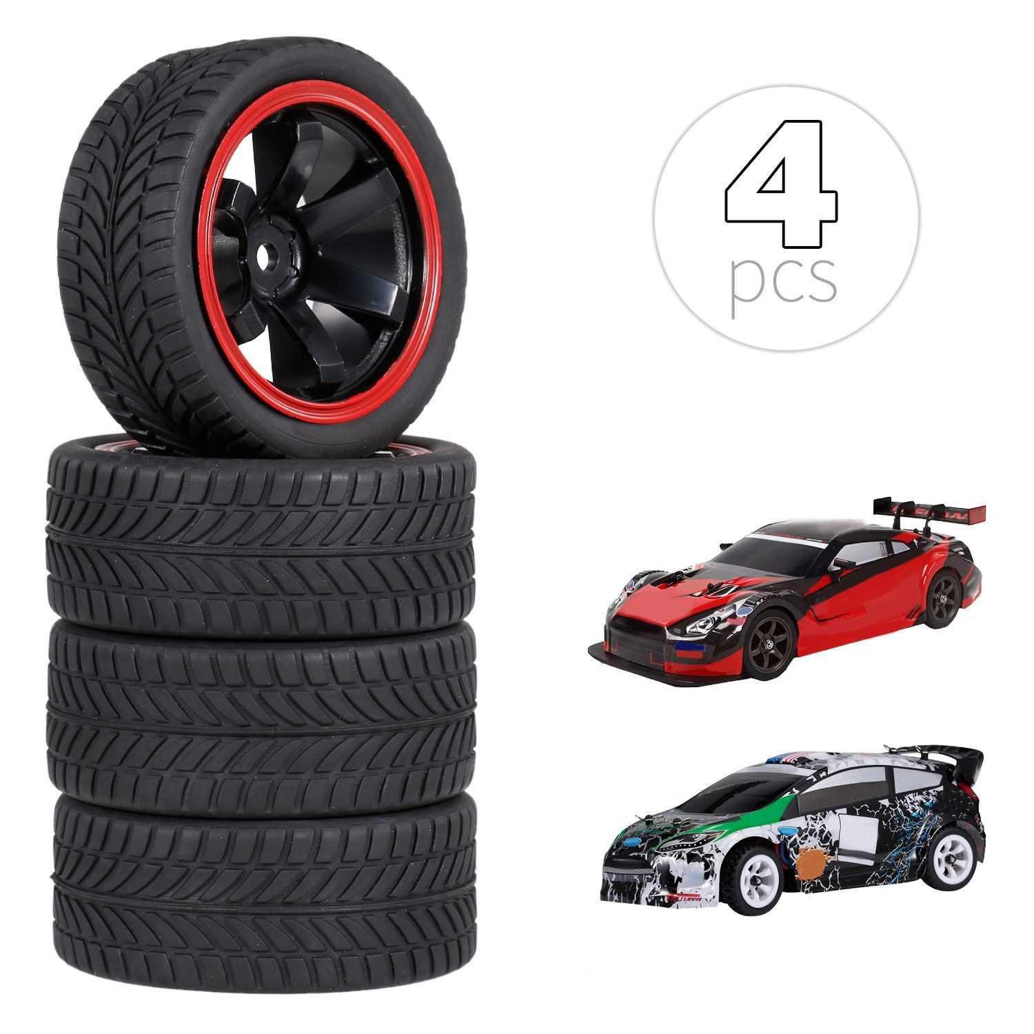 Tayar Kereta Lumba Tayar Rc Getah 1 10 Untuk Hsp Redcat Traxxas Tamiya Hpi Rc Kereta Bahagian Diameter 65mm Tayar