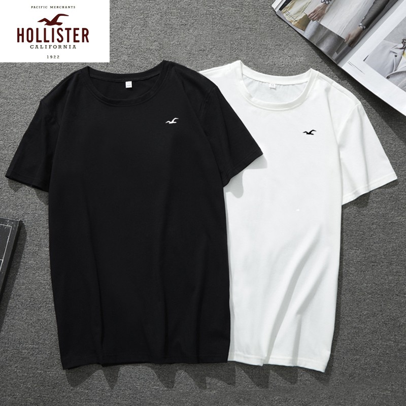 hollister plain white t shirts