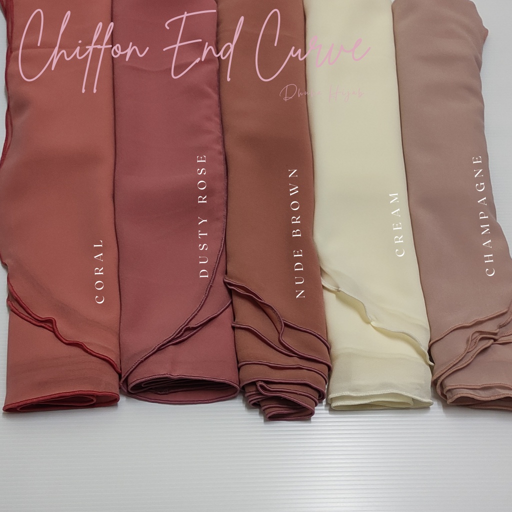 Tudung Bawal Heavy Chiffon Curve Bidang 50 | Shopee Malaysia