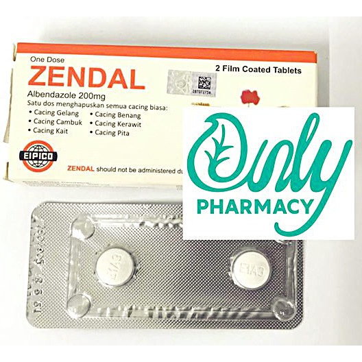 Zendal Ubat Cacing 2 tablets  Shopee Malaysia