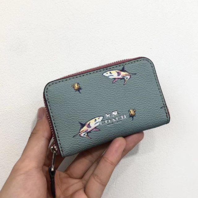 coach shark coin purse