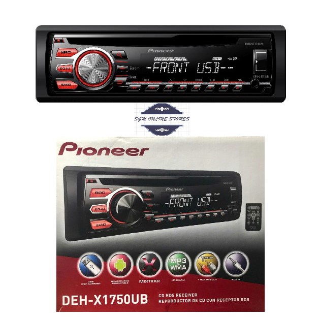 Stock Clearance Sale Pioneer Deh X1750ub Car Cd Player Audio