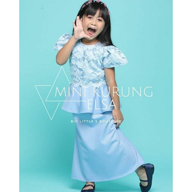 Baju Kurung Biru Kanak Kanak