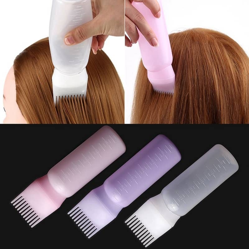 ️[Ready Stock]Dyeing Shampoo Bottle Oil Comb 180ML Hair Tools Hair Dye Applicator Brush Bottles Styling Tool Hair Color