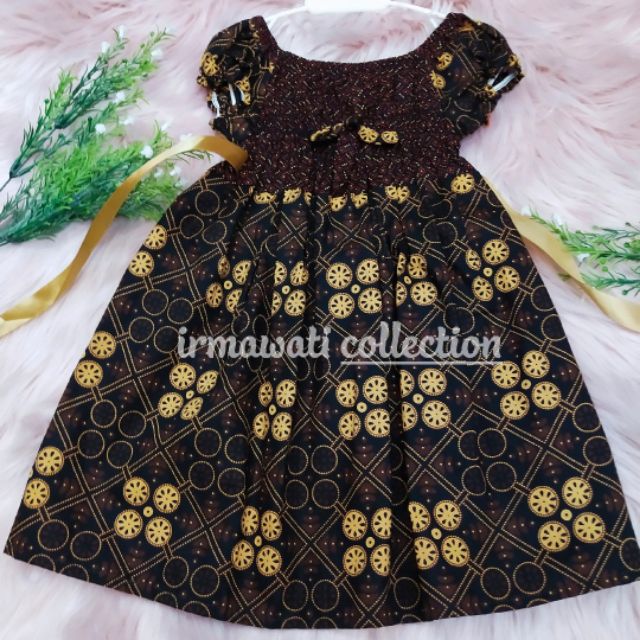  Dress  batik  kanak2 batik  budak  perempuan ready stock 