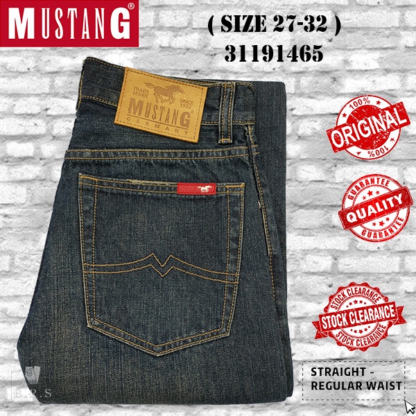 [ MUSTANG ] ( SIZE 27-32 ) MEN‘S CLASSIC JEANS STRAIGHT - REGULAR WAIST / SELUAR PANJANG JEANS LELAKI 31191465