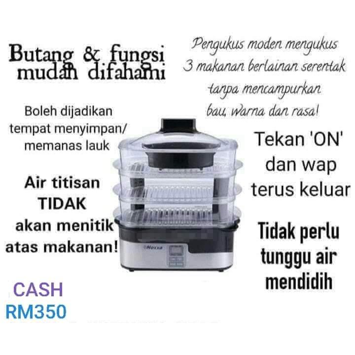 Noxxa Food Steamer Pengukus Noxxa Shopee Malaysia