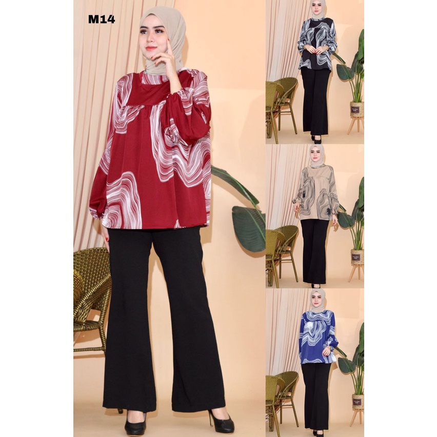 Baju Muslimah Bercorak Murah Kain Selesa Cantik Viral Ready Stock ...