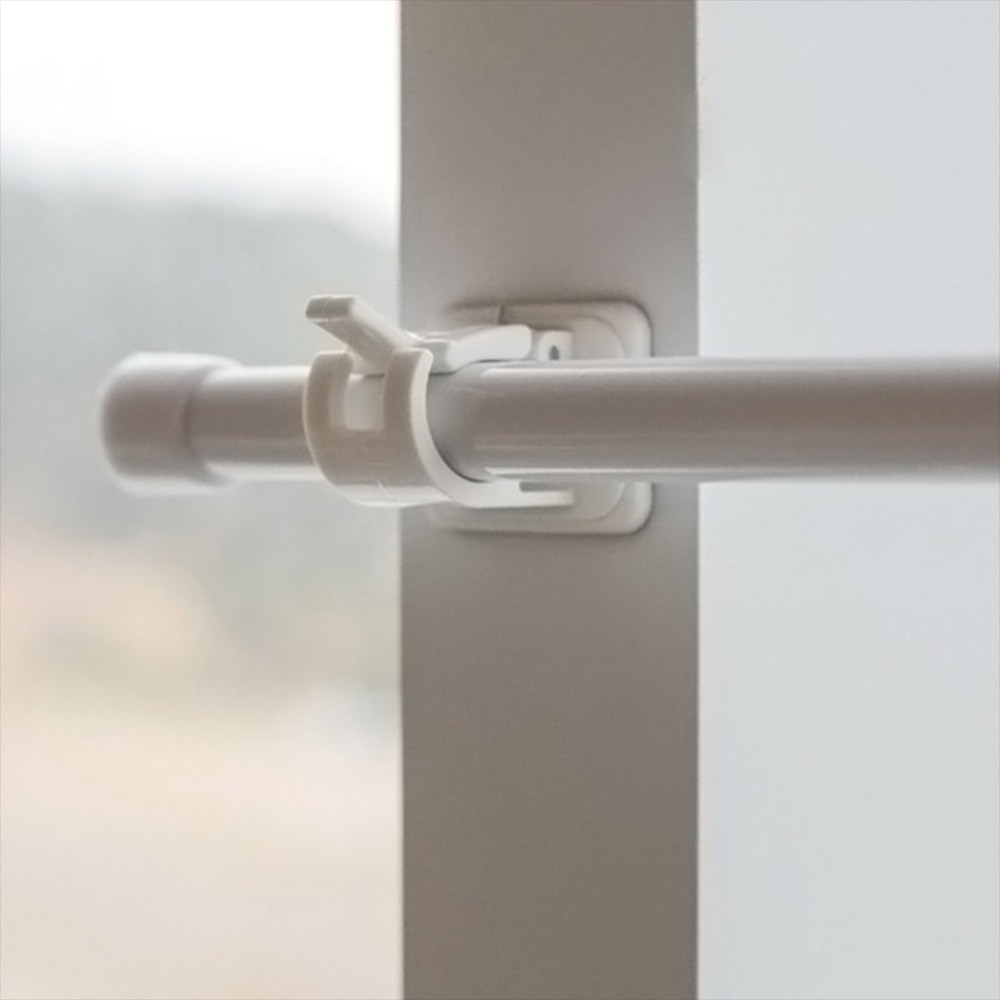[Original import] 3M hanging rod end hanging clip 2pcs seamless hook curtain curtain shower