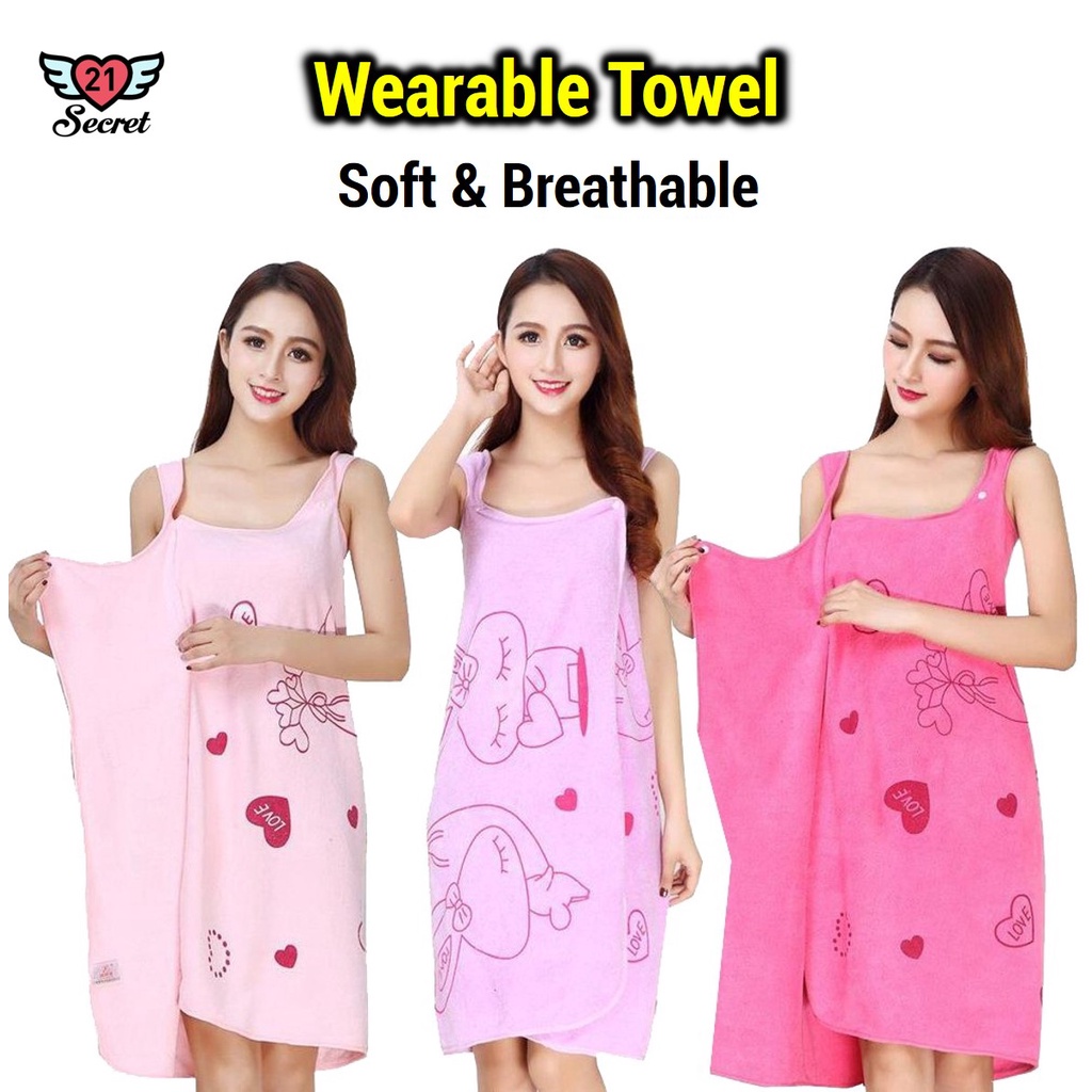 Microfiber Wearable Bath Towel Fast Drying Magic Towel Tuala Mandi
