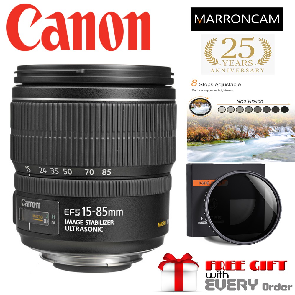 Canon EF-S 15-85mm f/3.5-5.6 IS USM Lens (WHITE BOX)