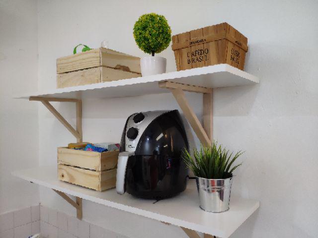  Kotak kayu IKEA  KNAGGLIG Storage Box Pine Wood Shopee 