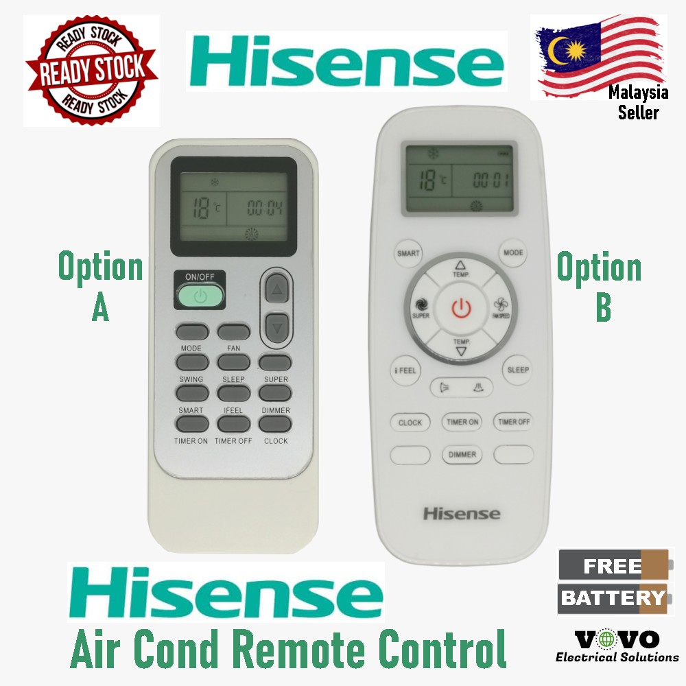 Original Hisense Air Cond Remote Control Foc Battery Dg11l1 01 Oem Dg11j1 01 Shopee Malaysia