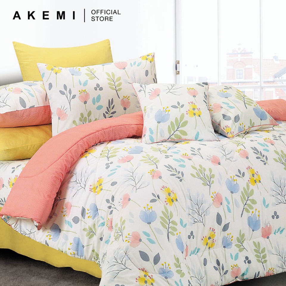 AKEMI Cotton Essentials Fitted Bedsheet Set 650TC (At Home Bliss
