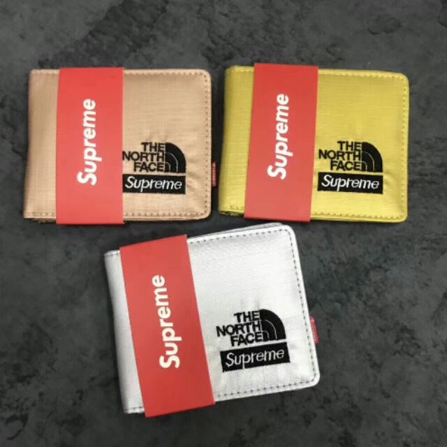 supreme x the north face wallet