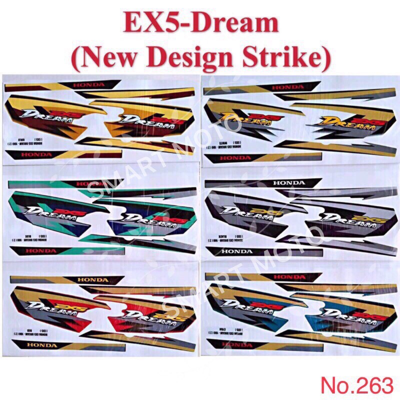 Ex5 Dream Ex5 D Dream New Design Vietnam Body Stripe Body Sticker 100 2 Shopee Malaysia