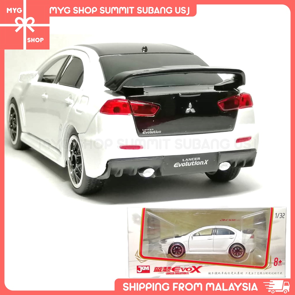 Jackie Kim Jkm Mitsubishi Lancer Evolution X 1 32 Scale Diecast Car Vehicle Model Light Enabled Collectibles Cake Topper Shopee Malaysia