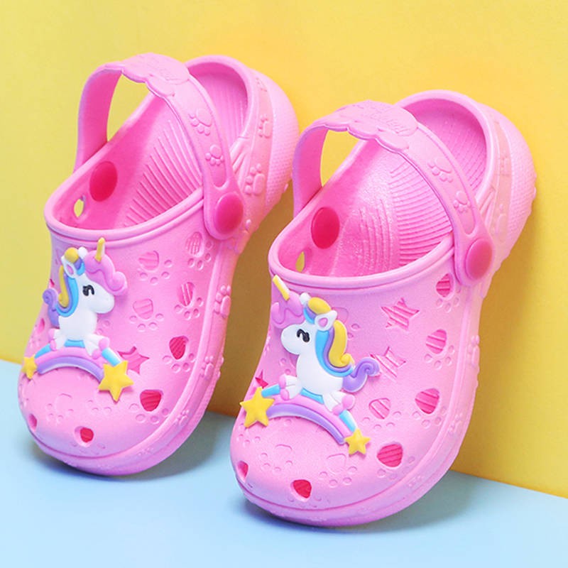 My Little Pony Girls Summer Beach Shoes Slippers Kids Hole Shoes Flip Flop Sandals Shoes Pink Shopee Malaysia