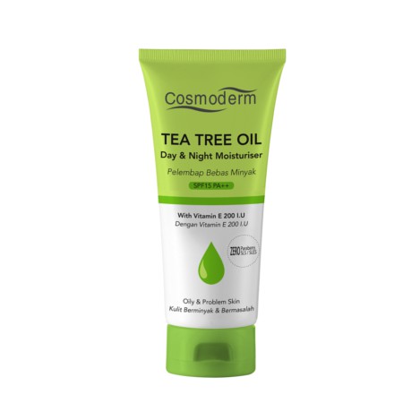 Cosmoderm Tea Tree Oil Day Night Moisturiser 50ml Exp 02 2022