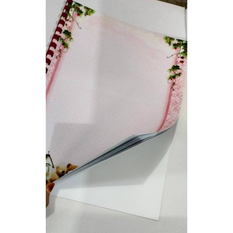 30 Sheet Buku Skrap Folio Set / Scrap Book / Folio Binding Set (RANDOM