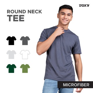 Boxy Microfiber Dri Fit Round Neck T-shirts for Men and Women-Black/Dark Grey/Light Grey/White/Forest Green/Army Green