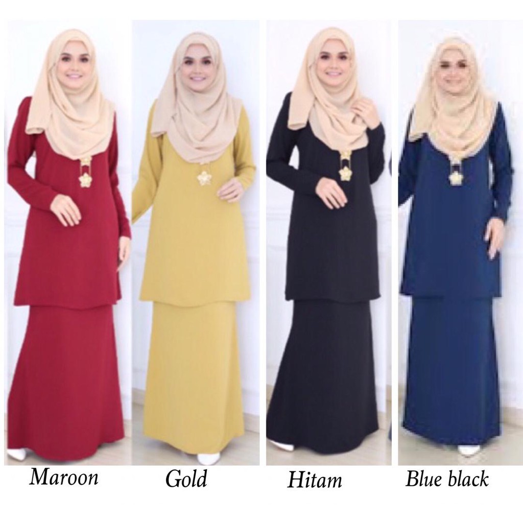 20 Ide Baju  Kurung  Moden Warna Oren  Kelly Lilmer