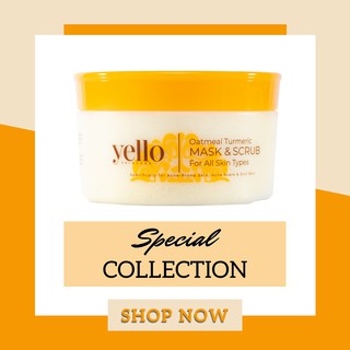 Download Yello Oatmeal Turmeric Mask Scrub Otms Free Postage Shopee Malaysia PSD Mockup Templates