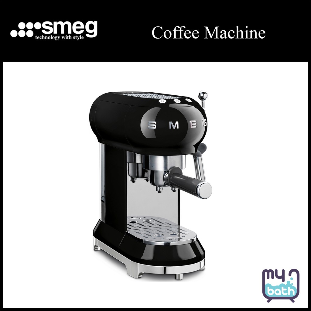 Smeg ECF01BL Espresso Coffee Machine Black Shopee Malaysia