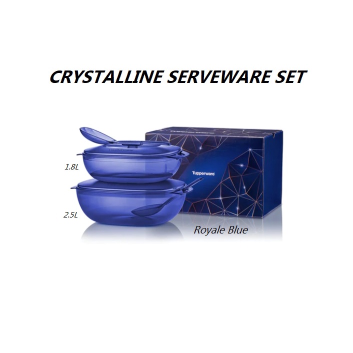 Tupperware Purple Royale Crystalline Serving Set/ Tupperware
