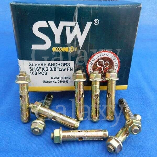 SYW Sleeve Anchor / Wall Plug Besi (1set=10pcs) Shopee Malaysia