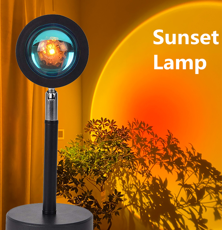 Sunset Lamp Projection Floor Light Rainbow Modern Led Floor Light