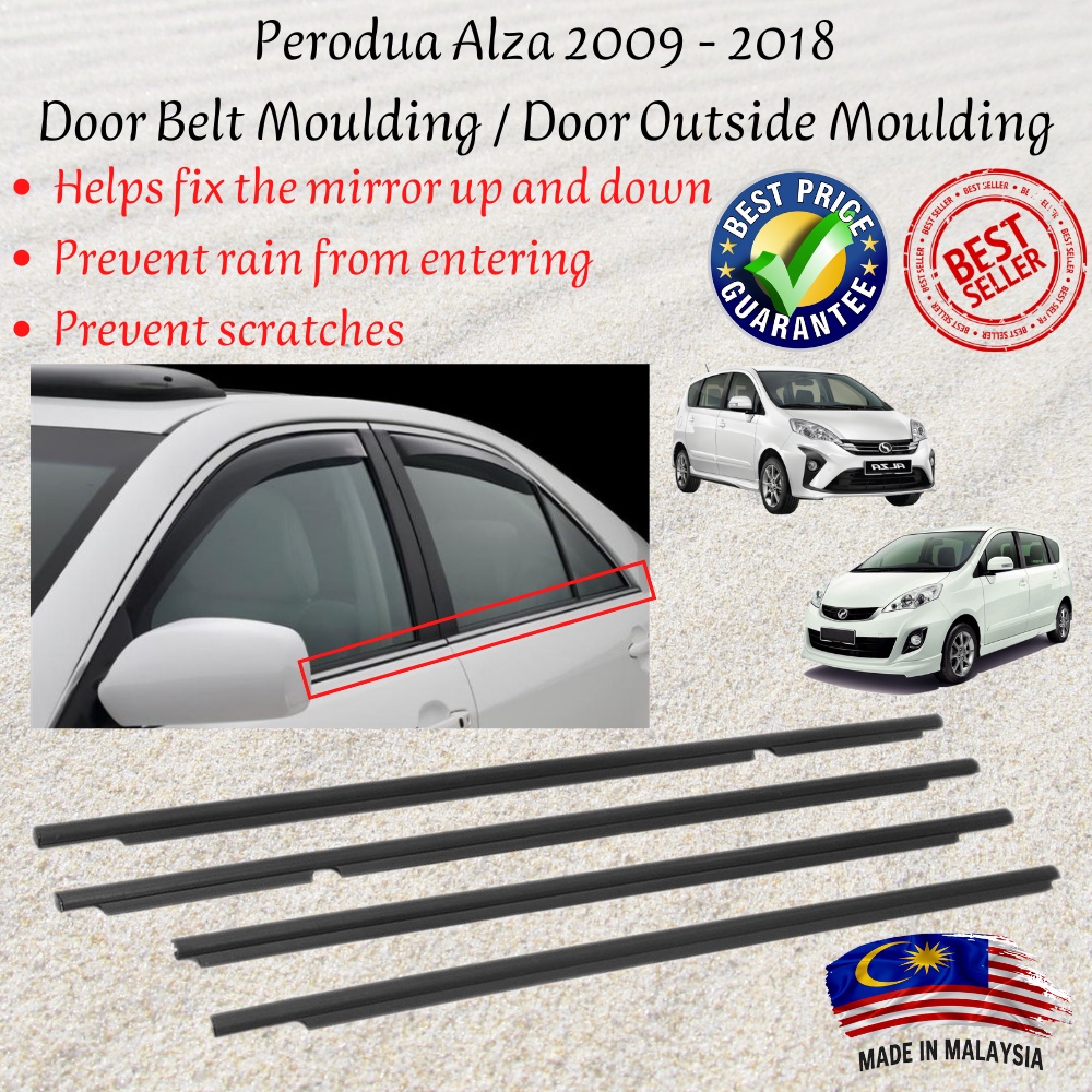 Perodua Alza 2009 2018 Door Outside Moulding / Door Belt Moulding