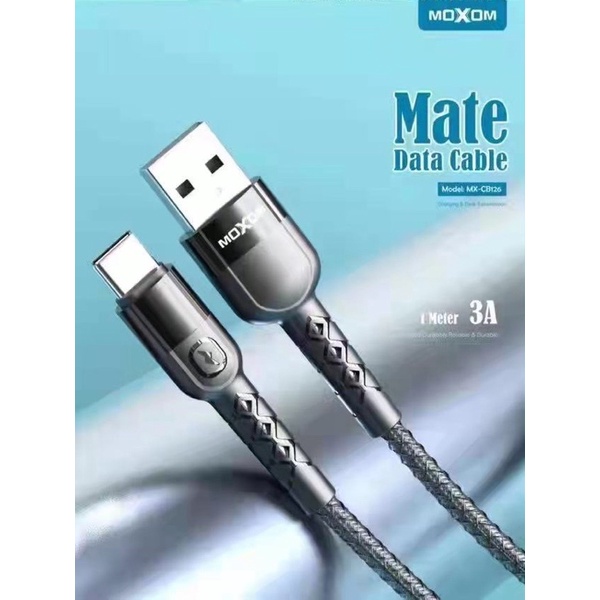 MOXOM Frosted Data Cable Unmatched Durability Reliable and durable 1 meter 3A fast charge mirco/type-c/apple