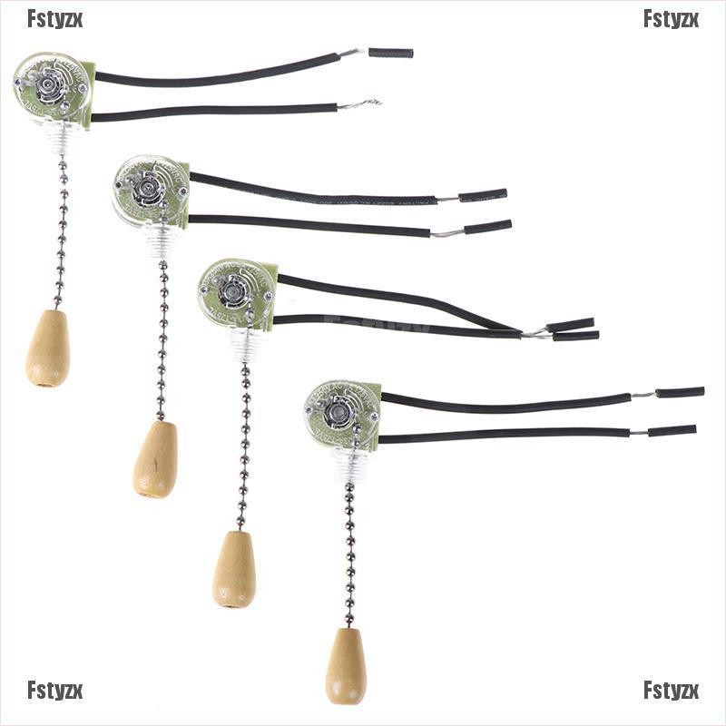 Fstyzx 4pcs Wall Light Pull Switch Home Ceiling Fan Lamp Universal