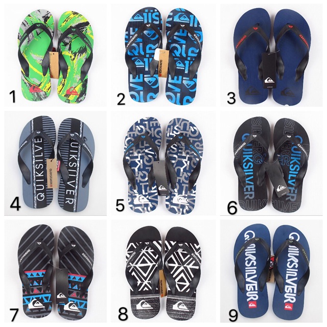 quiksilver flip flops