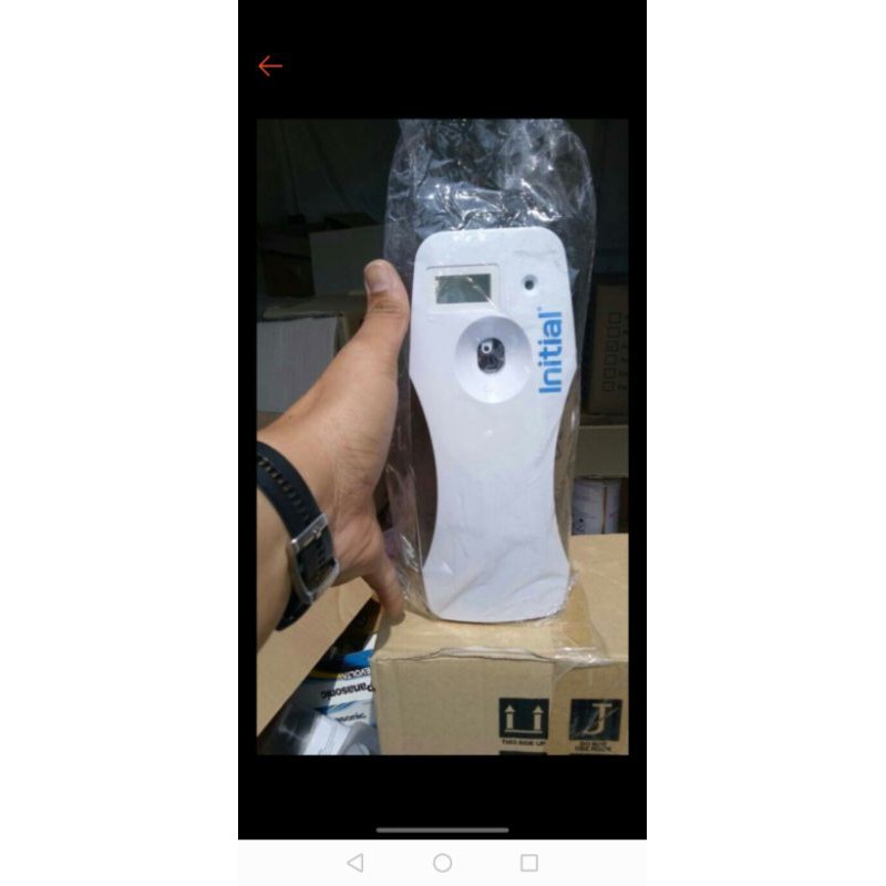 Initial Air Freshner Auto Spray Machine + Battery +Air Freshner spray