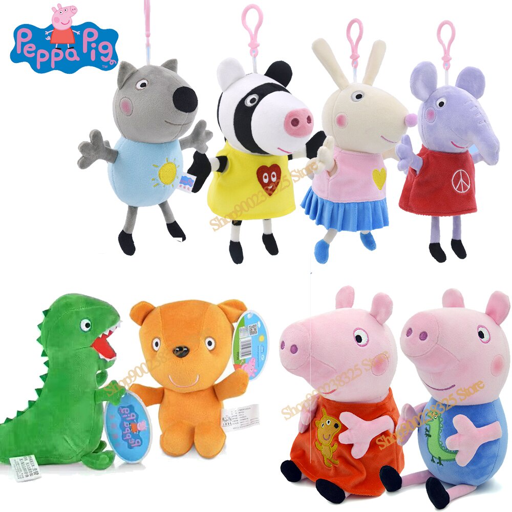 Original Peppa Pig George Animal Stuffed Plush Toys Teddy Dinosaur Peppa  Friends Family Dolls Kid Birthday Decoration Gifts Toy | Shopee Malaysia