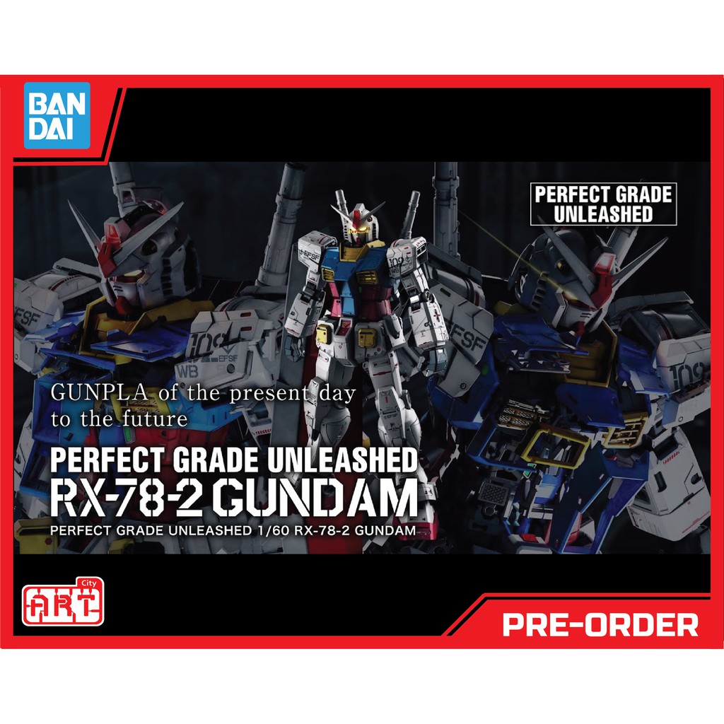 Bandai Perfect Grade Pg Unleashed Rx 78 2 Gundam 1 60 Scale Shopee Malaysia