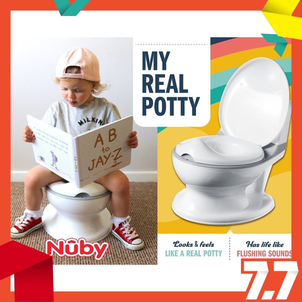 Nuby My Real Potty LOOKS & LIKE ADULT TOILET TEACH CHILDREN FOR